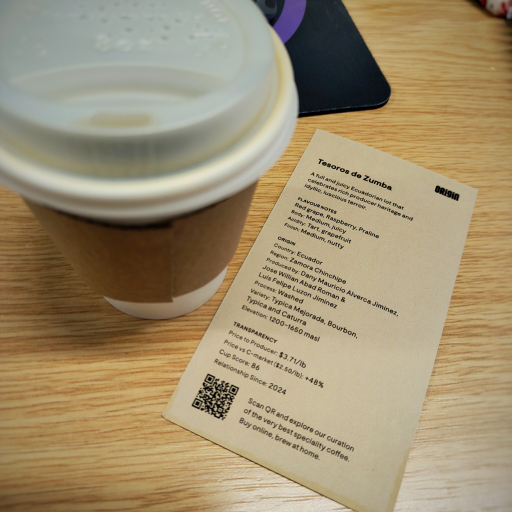 Image shared by taktak at Origin Coffee (Victoria Street), Bristol