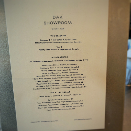 Image shared by taktak at Dak Showroom by Dak Coffee Roasters, Amsterdam